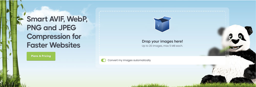 TinyPNG 圖片優化工具的操作介面