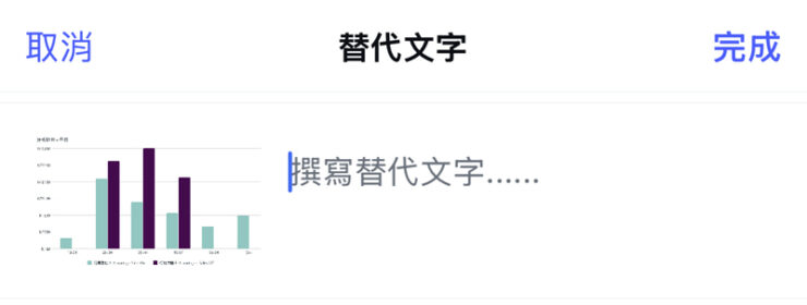 IG圖片的替代文字功能欄位