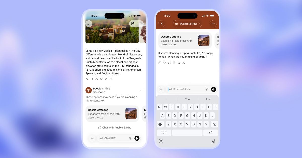ChatGPT廣告格式範例